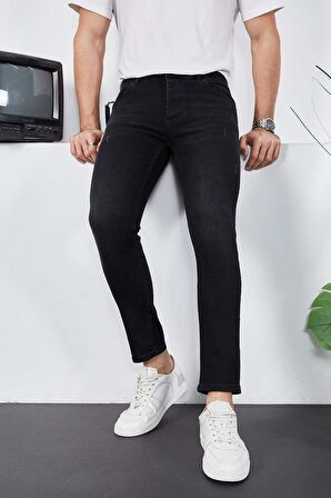 Erkek Likralı Denim Skinny Fit Süper Dar Jeans