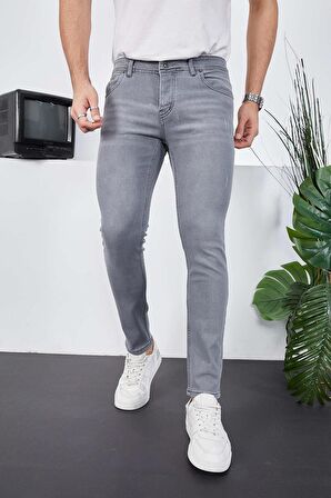 Erkek Likralı Denim Skinny Fit Süper Dar Jeans