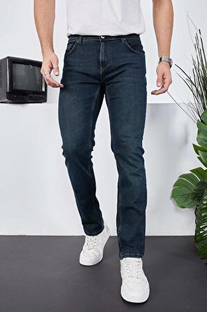 Erkek Likralı Denim Regular Fit Jeans