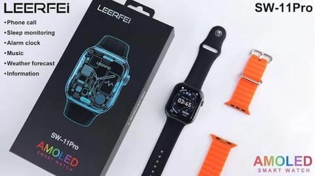 Tastech SW-11PRO Akıllı Saat Amoled Ekranlı Ios Android Uyumlu Nfc Özellikli Spor Modları