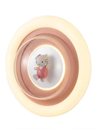 SweetCat 3 Renk Ledli Tavan Plafonyer Avize Uzaktan Kumandalı Dimmerli Gece Lambası Modu 50 cm