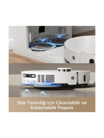 Dreame X40 Ultra Beyaz Çöp İstasyonlu Akıllı Robot Süpürge
