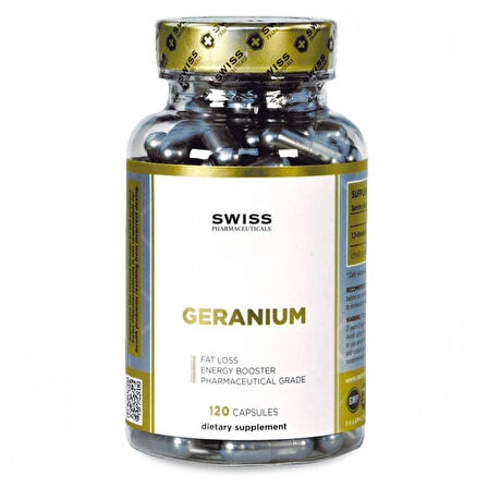 SWİSS GERANİUM FAT BURNER THERMO PREWORKOUT 60 mg (ENERGY BOOSTER) 120 CAPS