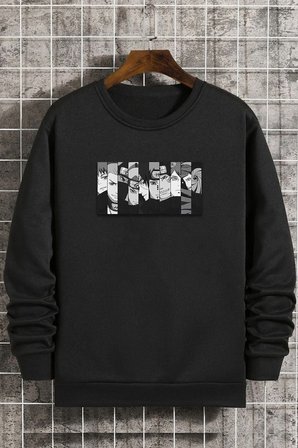 Unisex Naruto Bisiklet Yaka Sweatshirt