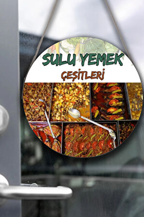 Lokanta Sulu Yemek Salonu için Duvar, Kapı, Tek Taraflı Askılı Pano Karşılama Tabelası, Yemek Tablo