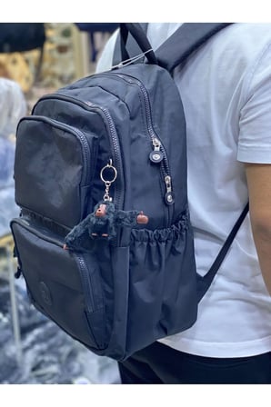 Battal Boy Unisex Çok Bölmeli Su İtici Kumaş Özellikli Okul Çanta