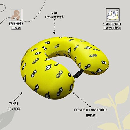 RaViscoPillow Visco Hafızalı Ortopedik Seyahat Boyun Yastığı