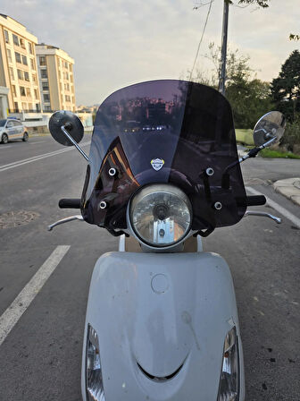 MOTOCAM SYM Fiddle 2 3 4 Ön Cam 2009-2023 Model 44cm Siyah Renkli APARAT GÖNDERİLMEYECEK