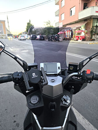 MOTOCAM Sym JET 14 EVO 200 PLUS Siperlik Ön Cam 2023-2025 Model 45cm Füme Renkli 4mm