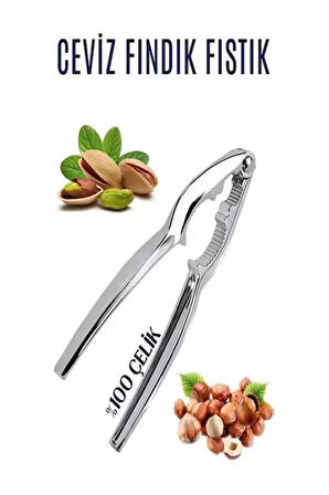 Gümüş Ceviz Fındık Kıracağı Pensesi Çelik