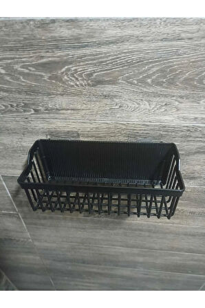 Siyah Yapışkanlı Duş Banyo Mutfak Sabunluğu 2'li