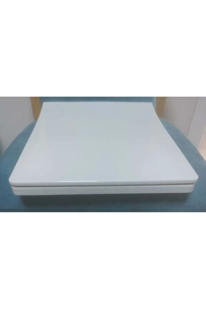 Beyaz Klozet Kapağı Slim Kare