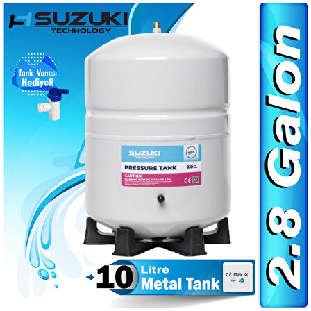 Su Arıtma Deposu,Su Arıtma Tankı(2.8 Galon) 10 Litre Metal Tank