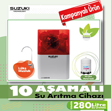 SUZUKI TECHNOLOGY 10 Aşamalı Su Arıtma Cihazı,Çevre ve Bütçe Dostu