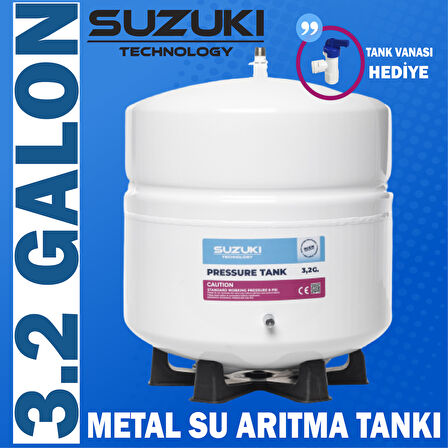SUZUKI TECHNOLOGY, 12 Litre 3.2 Galon Metal Su Arıtma Tankı 