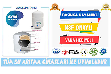 Sulook 12 Lt. Tank 3.2 Galon Su Arıtma Tankı