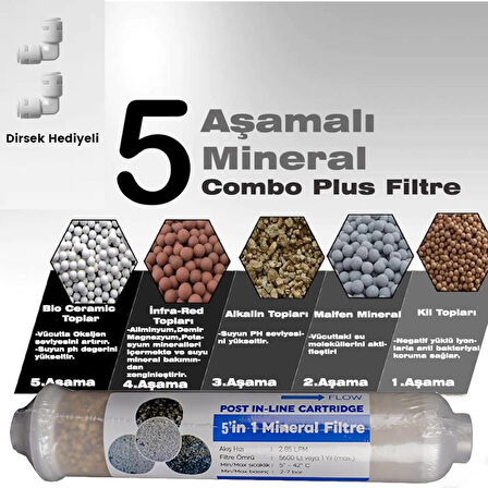 Su Arıtma Cihazı Mineral Filtre 5 Aşamalı Filtre,Detoks Filtre