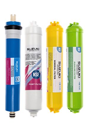 12 İnç Kapalı Kasa Su Arıtma Cihazı Tam Set (7 Filtre) Alkali Ve Mineral İlaveli