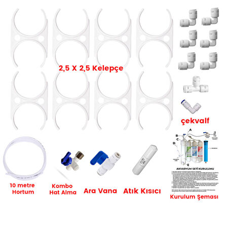 Akvaryum Tipi Su Arıtma, Çift Çıkışlı Ve Saf Su Sistemi (LG Membranlı)