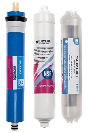12 İnç Kapalı Kasa Su Arıtma Cihazı Tam Set (6 Filtre) Detoks Filtre