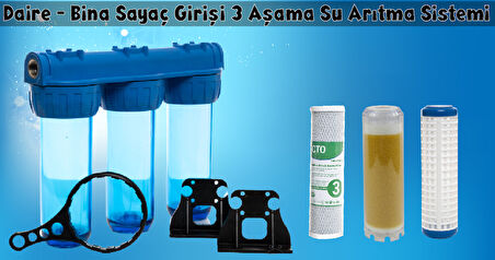 Sulook Bina Daire Girişi 10 İnç Tortu Kireç Ve Klor Önleyici