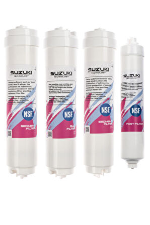 12 İnç Kapalı Kasa Su Arıtma Cihazı Tam Set (6 Filtre) Mineral Filtre İlaveli