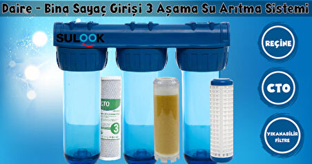 Daire,Bina,Şebeke Girişi,Reçineli Su Yumuşatma Cihazı