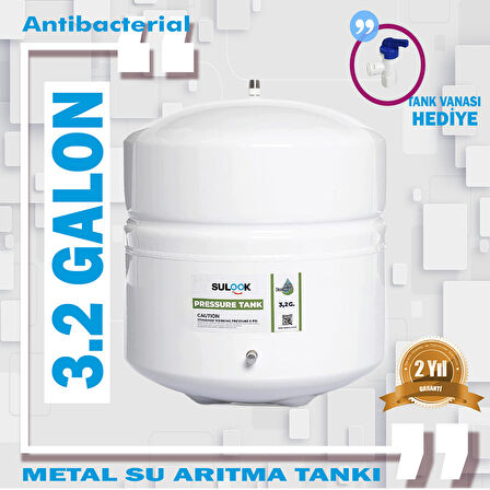 Su Arıtma Cihazı 12 Lt 3.2 Galon Çelik Su Arıtma Deposu Tankı