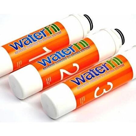 Waterlife,Waterfil Su Arıtma  Filtresi 3'lü Filtre seti