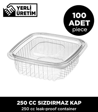 250 CC Sızdırmaz Kap - 100 Adet