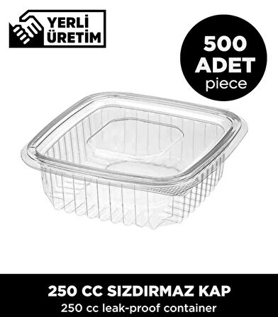 250 CC Sızdırmaz Kap - 500 Adet
