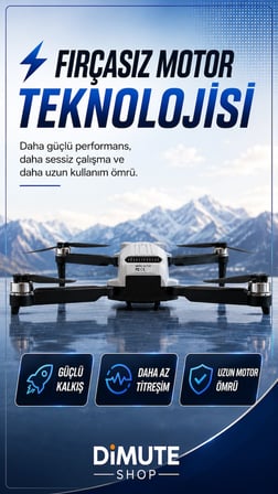T25 Drone HD Kamera Fırçasız Motor Katlanabilir Uzaktan Kumandalı Hava Çekim Drone