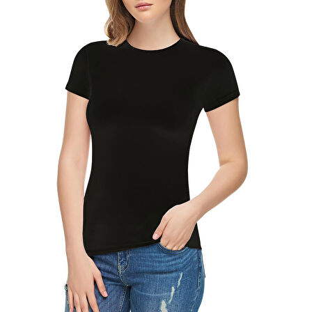 Tutku Elit 12 Adet Siyah Renk Kısa Kollu Atlet Fanila