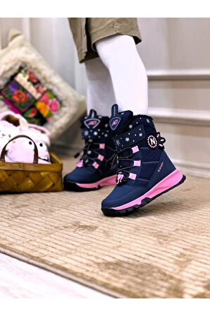 kız çoçuk botu,kürklü,ortopedik,bot bej Lacivert / 31