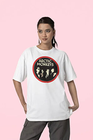 Müzik Grubu Arctic Monkeys Baskılı Unisex Oversize Tişört