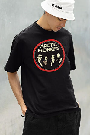 Müzik Grubu Arctic Monkeys Baskılı Unisex Oversize Tişört
