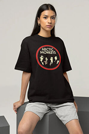Müzik Grubu Arctic Monkeys Baskılı Unisex Oversize Tişört