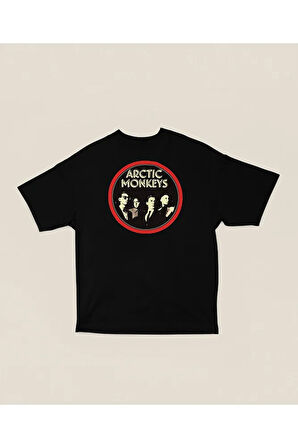 Müzik Grubu Arctic Monkeys Baskılı Unisex Oversize Tişört