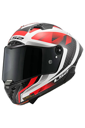 THUNDER KARBON GP AERO RAUTE BEYAZ-KIRMIZI KASK