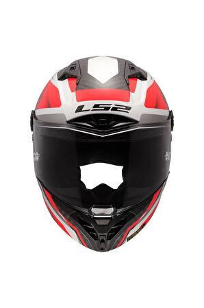 THUNDER KARBON GP AERO RAUTE BEYAZ-KIRMIZI KASK