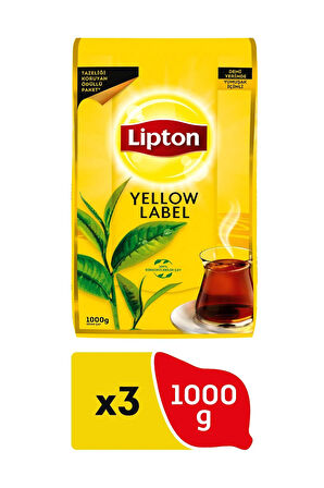 Yellow Label Loose Dökme Siyah Çay 1000 gr 3 Adet
