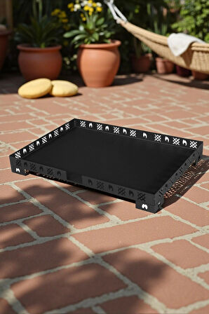 Soba Altlık Sacı – 65x90 cm, Isıya Dayanıklı Koruyucu Tabla