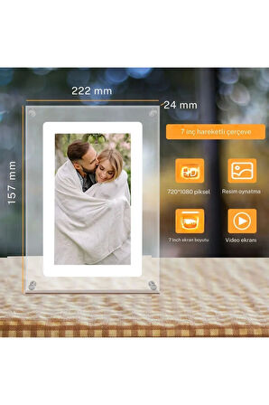 Digital Photo Frame 7 Inch Photo&Video Playing Family/Couples