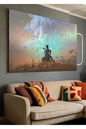 Kanvas Tablo Melodiye Dalan Geceler Dekoratif Kanvas Tablo 50 X 70