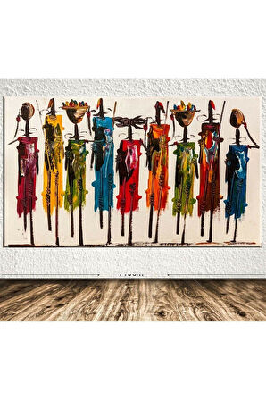 Afrikalı Dev Boyut Kanvas Tablo 60 x 120 cm