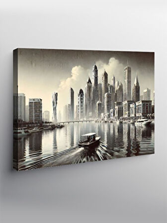 Kanvas Tablo Modern Şehir Silüeti YTCNVS506574, 70 x 100