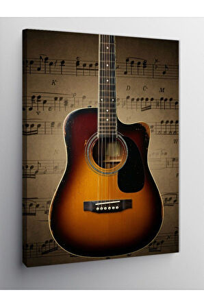 Kanvas Tablo Klasik Akustik Gitar 100 X 140 Cnvsdkey-125856-100-140