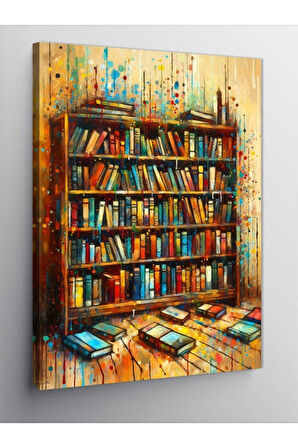 Kanvas Tablo Kitaplık Ve Bilgelik 50 X 70 Cnvsdkey-126534-50-70
