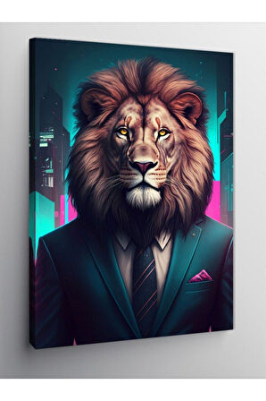 Kanvas Tablo Asil Aslan 50 X 70 Cnvsdkey-125734-50-70