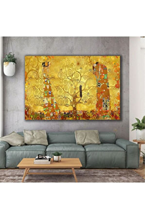 Kanvas Tablo Ressam Gustav Klimt Hayat Ağacı Kanvas Tablo Art00120 50 X 70